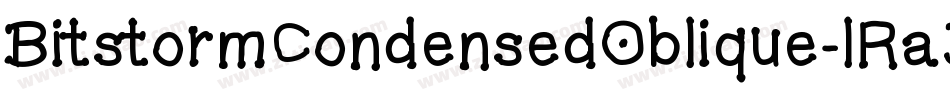 BitstormCondensedOblique-lRaD字体转换