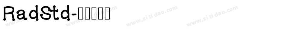 RadStd字体转换