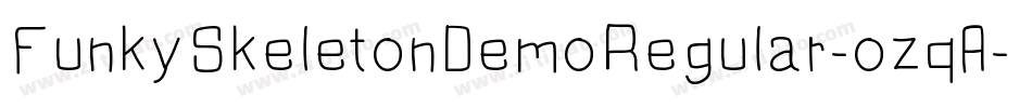 FunkySkeletonDemoRegular-ozqA字体转换