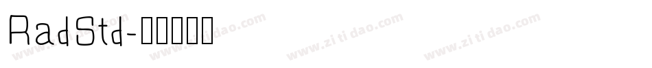 RadStd字体转换