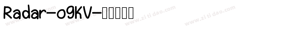 Radar-o9KV字体转换