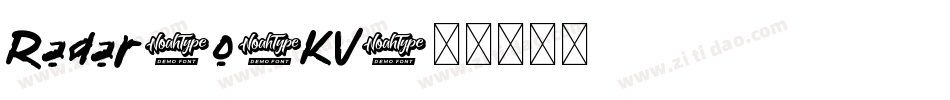 Radar-o9KV字体转换