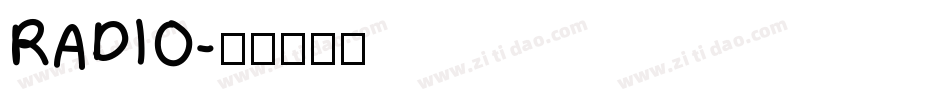 RADIO字体转换