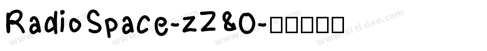 RadioSpace-zZ80字体转换