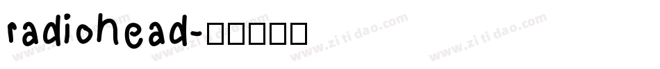 radiohead字体转换