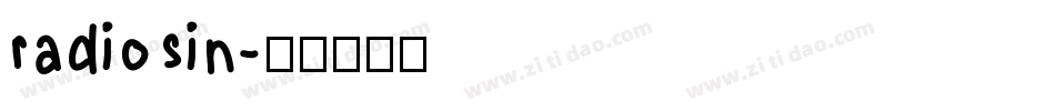 radiosin字体转换