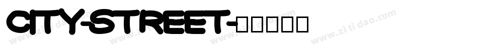 City-Street字体转换