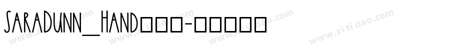 SaraDunn_Hand手机版字体转换