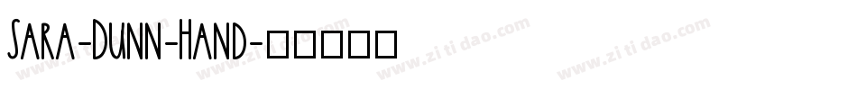 Sara-Dunn-Hand字体转换
