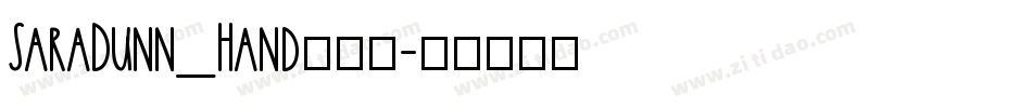 SaraDunn_Hand手机版字体转换