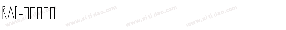 RAE字体转换