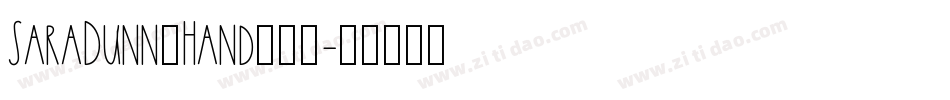 SaraDunn_Hand转换器字体转换