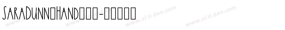 SaraDunn_Hand转换器字体转换