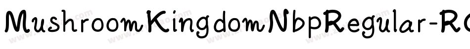 MushroomKingdomNbpRegular-RGGA字体转换