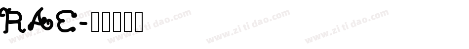RAE字体转换