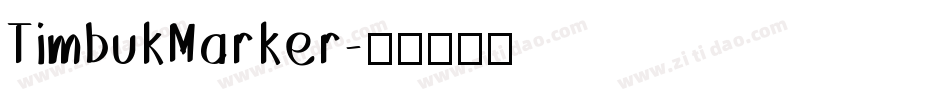 TimbukMarker字体转换