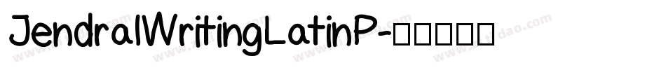 JendralWritingLatinP字体转换
