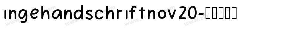 ingehandschriftnov20字体转换
