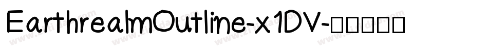 EarthrealmOutline-x1DV字体转换
