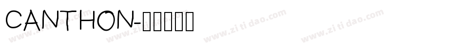 CANTHON字体转换