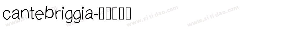 cantebriggia字体转换
