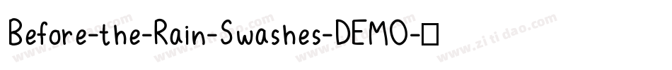 Before-the-Rain-Swashes-DEMO字体转换