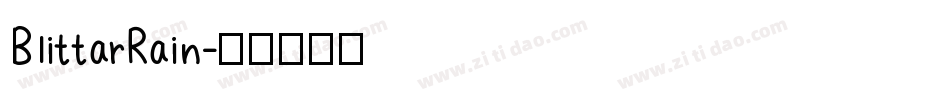 BlittarRain字体转换