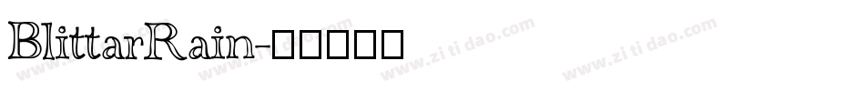 BlittarRain字体转换