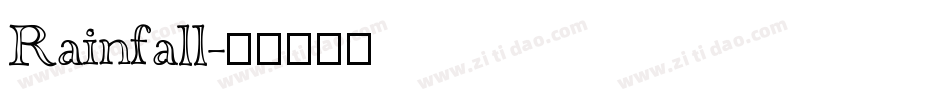 Rainfall字体转换