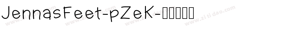 JennasFeet-pZeK字体转换