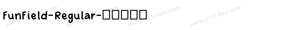 FunField-Regular字体转换