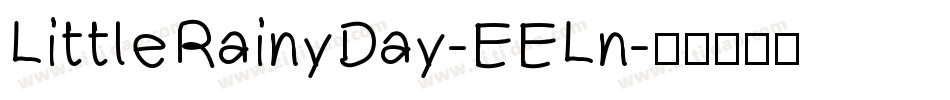 LittleRainyDay-EELn字体转换