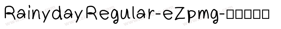 RainydayRegular-eZpmg字体转换