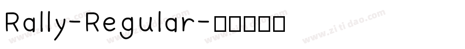 Rally-Regular字体转换