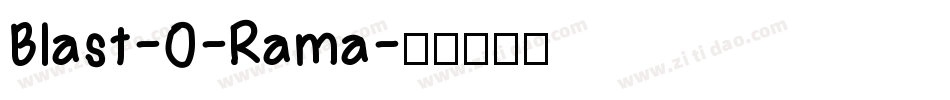 Blast-O-Rama字体转换