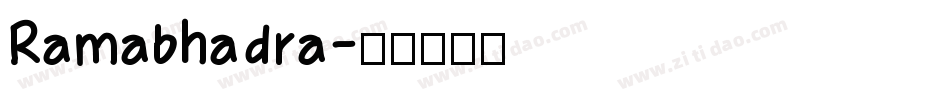 Ramabhadra字体转换