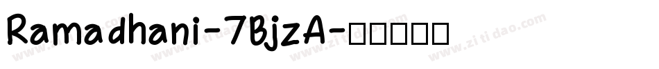 Ramadhani-7BjzA字体转换