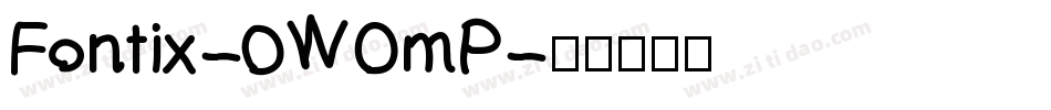 Fontix-0WOmP字体转换