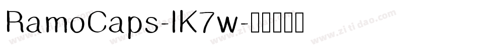RamoCaps-lK7w字体转换