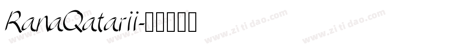 RanaQatarii字体转换