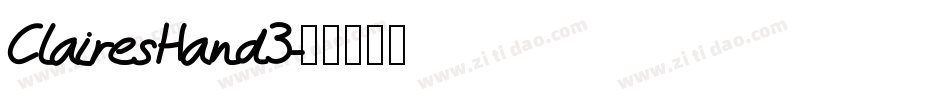 ClairesHand3字体转换
