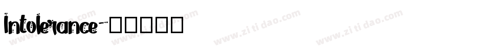 Intolerance字体转换