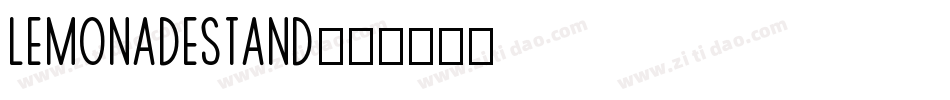 LemonadeStand字体转换