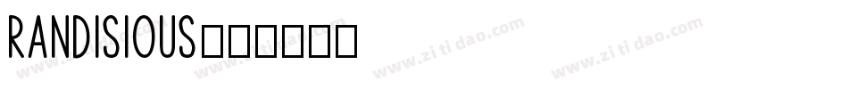Randisious字体转换