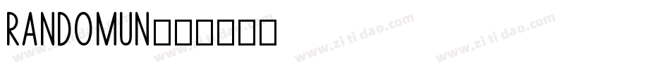 Randomun字体转换