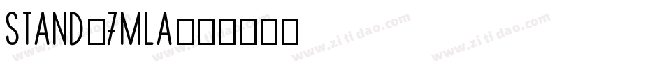 Stand-7MLA字体转换