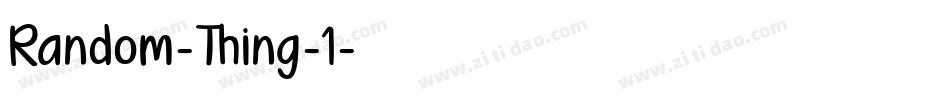 Random-Thing-1字体转换