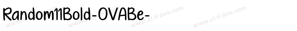 Random11Bold-OVABe字体转换