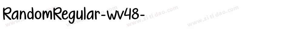 RandomRegular-wv48字体转换
