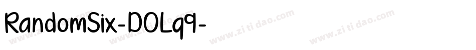 RandomSix-DOLq9字体转换